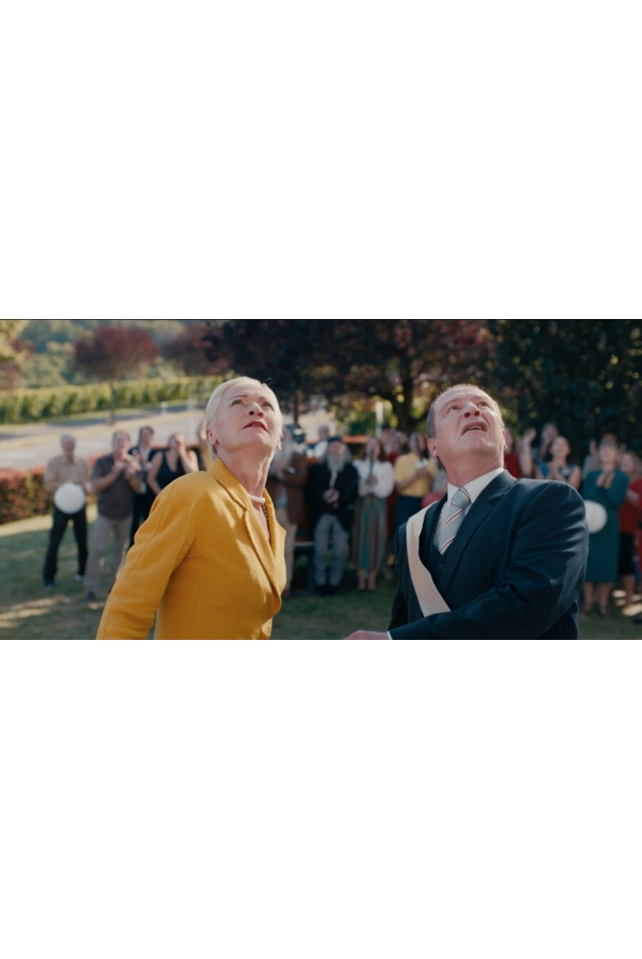 Caroline sur le toit